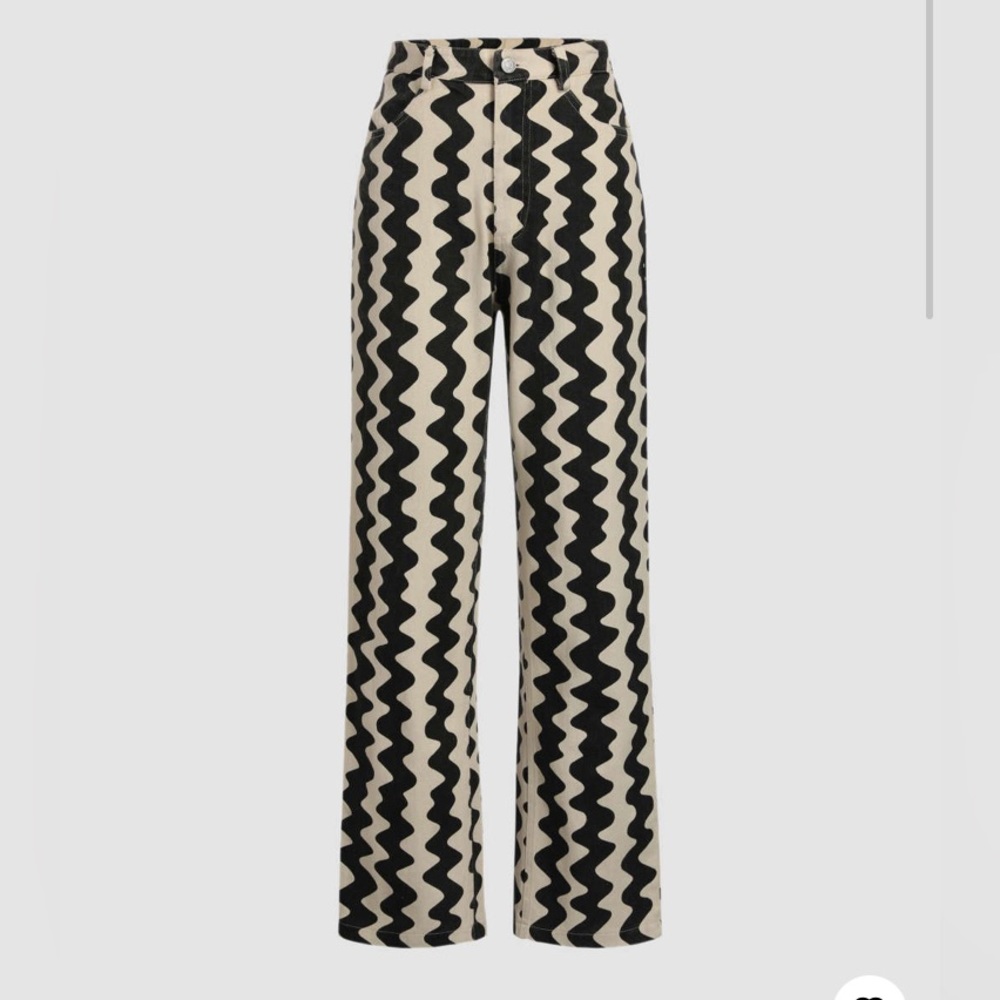 Cider Black & White Denim Jeans